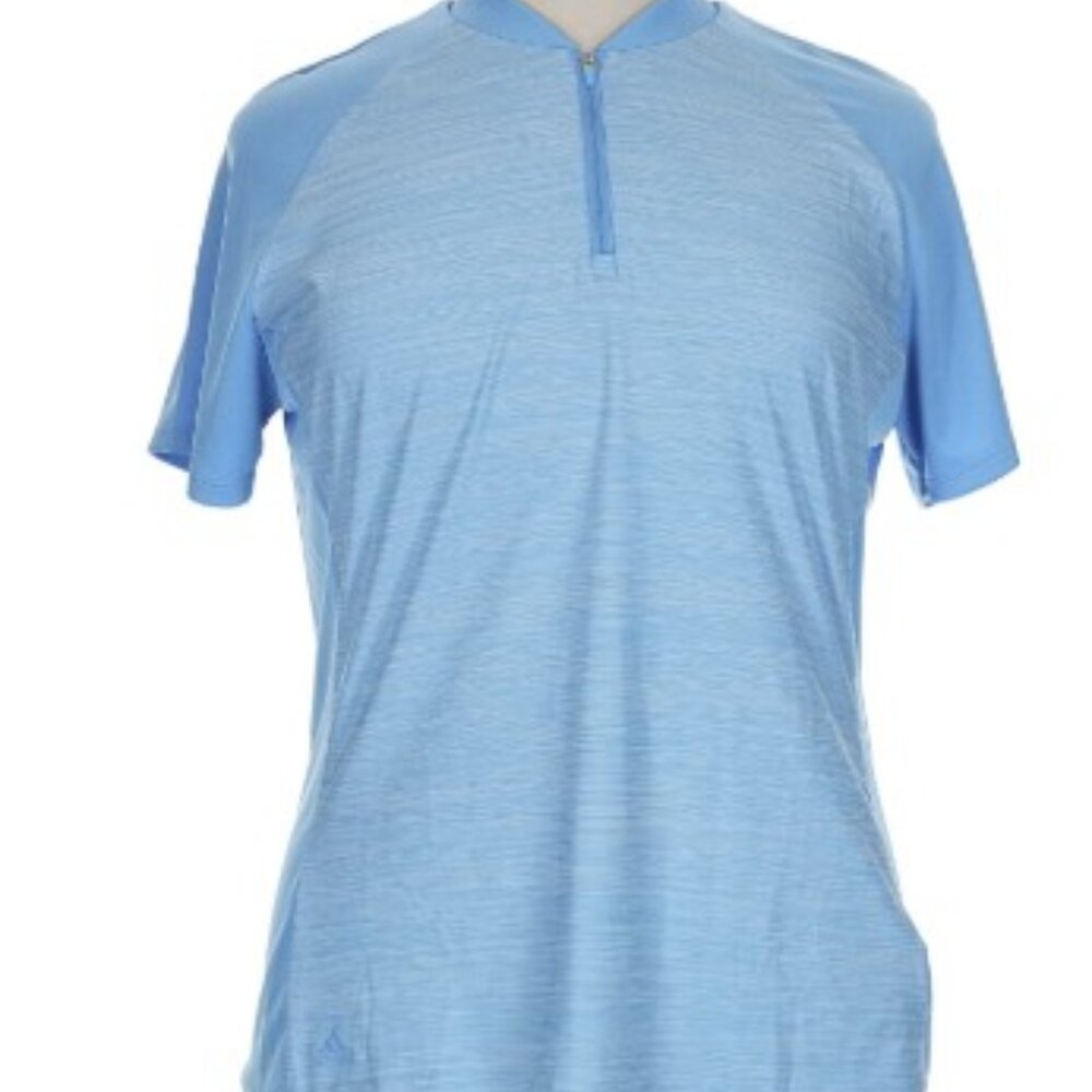 Adidas Two Tone Active T-Shirt  3/4 zipper - Size XL - Picture 3 of 7
